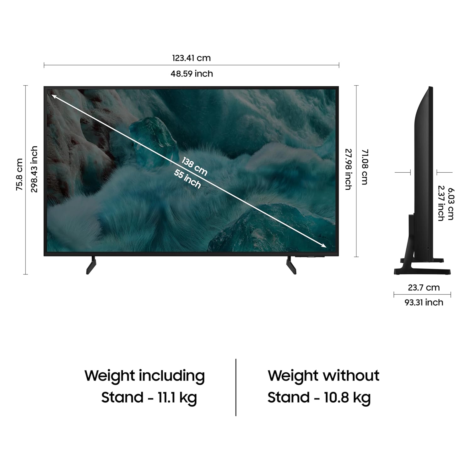 SAMSUNG - QLED TV - QA55Q7FAAULXL